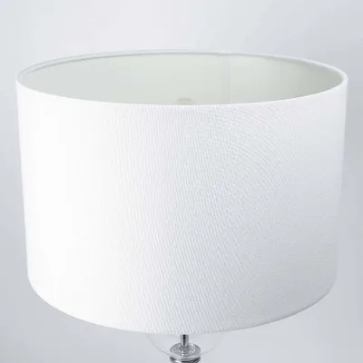 Obrázek produktu pro Stolní lampa Classic Bliss Steel Chrome White Glass 1 Light E27