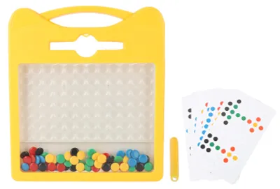 Obrázek produktu pro Magnetická plastová tabule, vzdělávací hračka pro děti ve tvaru kočky s tečkami