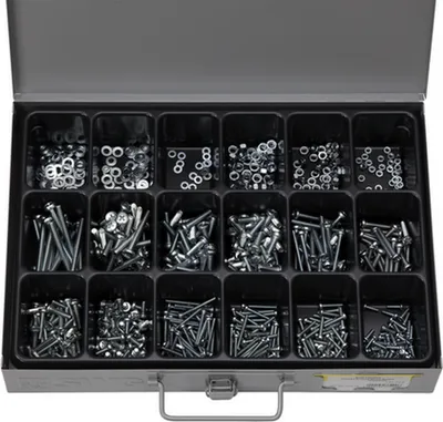 Immagine prodotto di Assortimento di viti filettate/dadi/rondelle con 18 pezzi - 750 pezzi