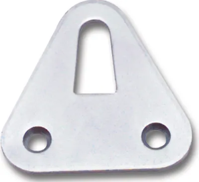 Produktbild von Aufhängeösen flache Form mit versenkten Anschraublöchern 47x47x2mm verzinkt