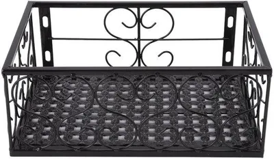 Produktbild von Blumenregal, dekorativ – Balkonablage – Blumentopfständer – Verstärktes Eisen – 30x20x12 cm – Mit Halterungen – Blumentopfständer