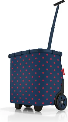 Produktbild von reisenthel carrycruiser, Einkaufsroller, Einkaufswagen, Trolley, Einkaufstrolley, Polyestergewebe, Frame Mixed Dots Red, 40 L, OE3076