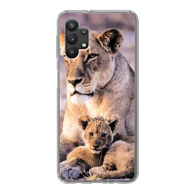 Produktbild von MuchoWow® Handyhülle Schutzhülle Hülle für Samsung Galaxy A32 5G Löwin - Löwe - Junges Silikon Softcase Handy Hülle - Softcase
