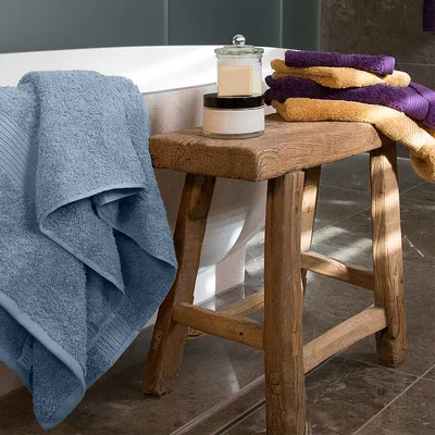 Produktbild von GIZA LINE Handtücher aus 100% ägyptischer Baumwolle 4-teiliges Handtuch Set Blau