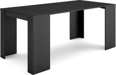 Produktbild von Ausziehbarertisch, 180x90x77cm, Für 8 Gäste, Esszimmertische, Schwarz