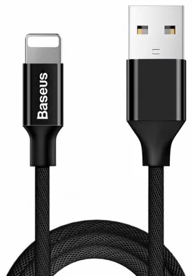 Zdjęcie produktu dla Kabel Baseus Yiven USB-A – Lightning 1,8 m 2A czarny