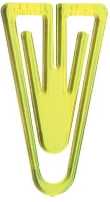 Produktbild von Büroklammern Plastiklips 35mm VE=1000 Stück kristallgelb