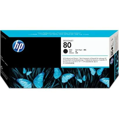 Produktbild von HP 80 Schwarz DesignJet Druckkopf und Druckkopfreiniger, HP Designjet 1000 Serie, Thermal Inkjet, Schwarz, C4820A, Singapur, 36 mm