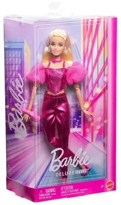 Produktbild von Mattel JFP40 - Barbie - Deluxe Style - Puppe im pinkfarbendem Metallic-Outfit