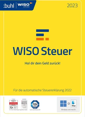 Produktbild von WISO Steuer 2023 (Steuerjahr 2022) Steuer Sparbuch, Windows & macOS