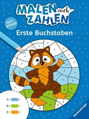 Produktbild von Malen nach Zahlen, Vorschule: Erste Buchstaben