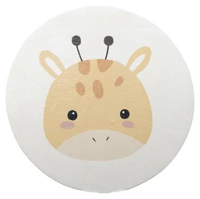 Zdjęcie produktu dla Dywan dziecięcy okrągły - Sammy Giraffe Żółty