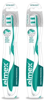 Produktbild von 2 x Elmex Sensitive Professional Zahnbürste - Extra Weich - Vorteilspackung - 2 Stücke