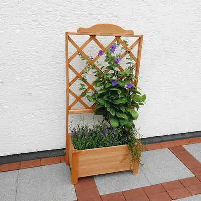 Produktbild von Pflanzkübel Botanica Kiefer imprägniert 69 x 32 x 139 cm braun inkl. Rankgitter