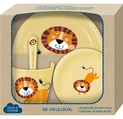 Produktbild von Freche Rasselbande - Geschirr Geschenkset Löwe