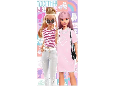 Produktbild von Barbie Strandtuch aus Baumwolle