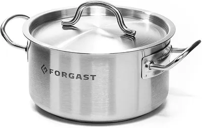 Imagen del producto de Olla de inducción Kochtopf, 8 litros, diámetro de 28 cm, de acero inoxidable, con tapa