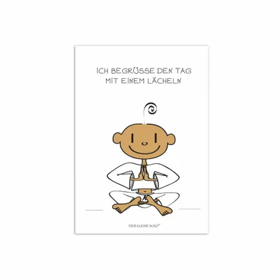 Immagine prodotto di Goebel Der Kleine Yogi Postkarte Ich begrüsse den Tag, 10er Pack Postkarten, Post Karte, Papier / Pappe, 10.5 cm x 15 cm, 54100211