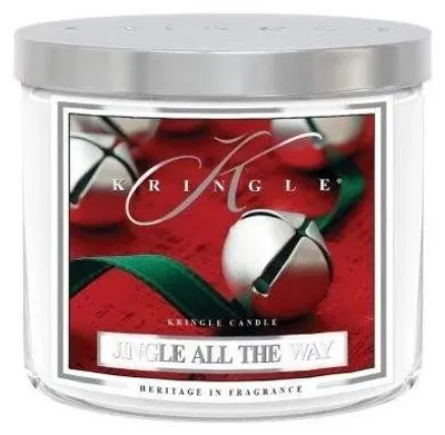 Produktbild von Kringle Candle TUMBLER "Jingle All the Way", Duftkerze, mittelgroß, mit 2 Dochten (411 g)