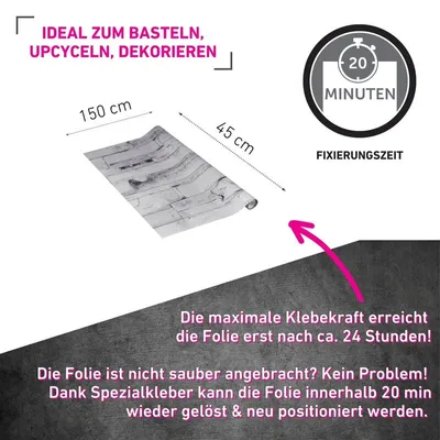 Produktbild von Klebefolie Schieferoptik - 45x150cm