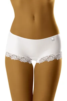 Produktbild von Wolbar damen slip unterhose shorts unterwäsche glatt diamond 3504, weiß, s