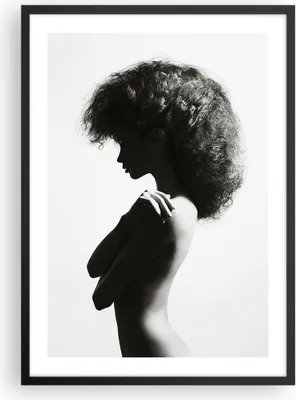 Produktbild von Gerahmtes Poster - Schwarzer Rahmen - Frau Nacktheit Körper - 50x70 cm - Wand Bild - Wanddeko - Wandbilder - Kunstposter - Wandposter - Bilderrahmen - Bilder - Kunstdruck - P2BPA50x70-4946