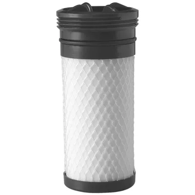 A product shot of a water filter replacement element.