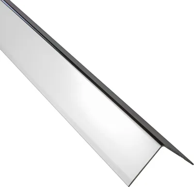 Produktbild von Alu Winkel-Profil Kantenschutz Zierleiste Profil silber poliert 270cm H27mm
