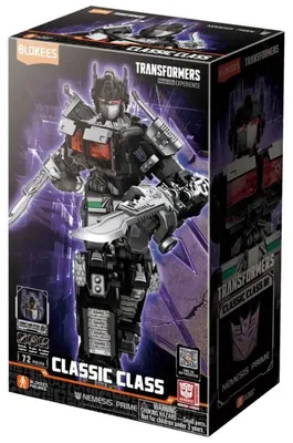 Produktbild von Blokees Transformers Nemesis Prime Bausatz-Figur mit über 20 Gelenken