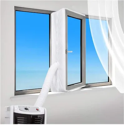 Produktbild von Klimaanlagen-Dichtungsgewebe fš¹r Fenster, Tš¹ren, mobile Klimaanlagen-Sets, K?lteisolierung, einfache und praktische Montage (Fenster 400 x 35 cm)
