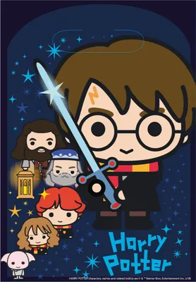 Immagine prodotto di Harry Potter - 8 sacchetti party 'Chibi' in plastica - 23,4 x 16,2 cm