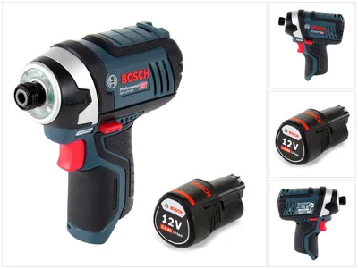 Image de Bosch GDR 12V-105 Professional Visseuse à percussion sans fil, 12V 105Nm + 1x Batterie 2,0Ah - sans chargeur