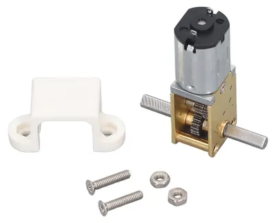 Obrázek produktu pro Mini motor s převodovkou, DC 6V, 26 otáček za minutu, s dvojitou hřídelí a šnekovou převodovkou, určený pro inteligentní vozidla, model 1218-N20