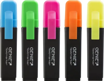 Immagine prodotto di GENIE Textmarker 5-Farben 5 Stk.