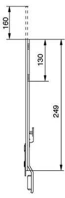 Image de Rallonge de 250mm pour crémone - FERCO - 8-00625-00-0-1