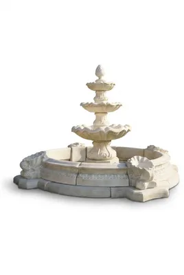 Produktbild von Fontaine Becken Zierbrunnen Springbrunnen Brunnen Stadt Teich Skulptur Garten