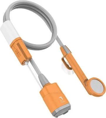 Produktbild von Tragbare elektrische Campingdusche mit USB-aufladbarer Batterie und Duschkopf für Outdoor-Aktivitäten