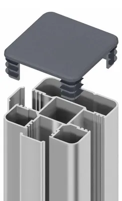 Produktbild von Outgarden Silber 100x100x2000mm Alu Zaunbohlenpfosten, Leicht Und Stabil, Einfache Montage, Wetterfest Und Korrosionsbeständig, Für Garten Zaun Und Sichtschutz
