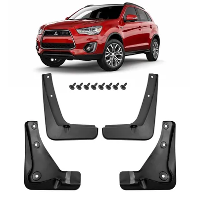 Produktbild von HERSTMOTO Schmutzfänger 4er-Set mit Befestigungssatz für Mitsubishi ASX I Facelift 2013–2015, vorne und hinten  [4 Stück]