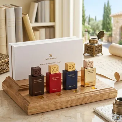 Produktbild von Swiss Arabian Shaghaf Mini Giftset - 4x25ml / Ahmar - Azraq - Elixir - Amber Infusion
