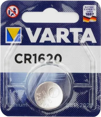 Produktbild von Varta Batterien Knopfzelle CR1620, 1 Stück, Lithium Coin, 3V, kindersichere Verpackung, für elektronische Kleingeräte - Autoschlüssel, Fernbedienungen, Waagen, Einwegbatterie, CR1620, Lithium, 3 V, 1 Stück(e), 70 mAh