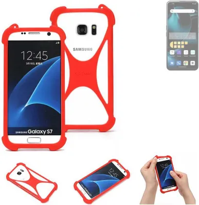 Produktbild von K-S-Trade Handy-Hülle kompatibel mit Unihertz Start24 Schutz-Hülle Bumper Silikon Schutz Hülle Cover Case Silikoncase Silikonbumper TPU Softcase