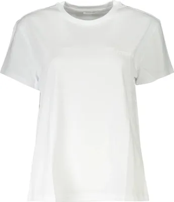 Produktbild von Weißes Damen Kurzarmshirt aus Baumwolle mit Logo-Aufdruck