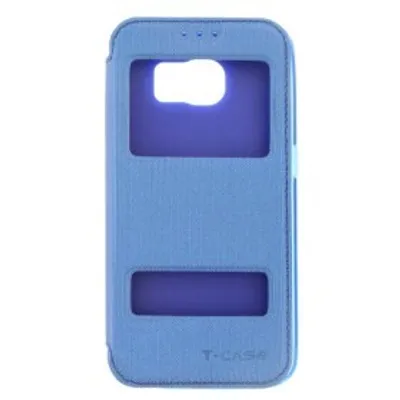 Image de Flip Case Housse de protection pour Samsung Galaxy S6 bleu