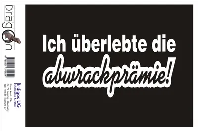 Produktbild von Aufkleber / Autoaufkleber - JDM / Die cut / Auto / OEM - Ich überlebte die - 210x100mm pink - Heckscheibe / Heckscheibenaufkleber