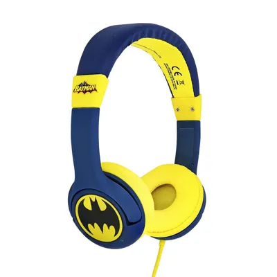 Zdjęcie produktu dla Słuchawki nauszne BATMAN Junior On-Ear 85dB Niebieskie Batlogo