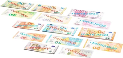 Productafbeelding van Speelgeld Set - Nep Geld - Leren Rekenen - Dubbelzijdig Bedrukt - 40 Bankbiljetten - Multicolor