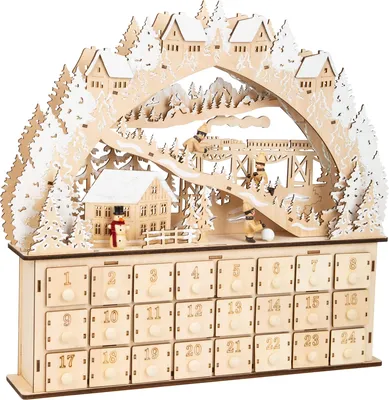 Image de Small Foot - Calendrier de l'Avent en bois Ski