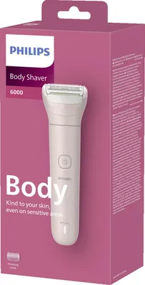 Produktbild von Philips 6000 series BRL128/00 Körperrasierer, Folienschaber, 1 Kopf/Köpfe, Pink, Nickel, Ergonomisch, Batterie