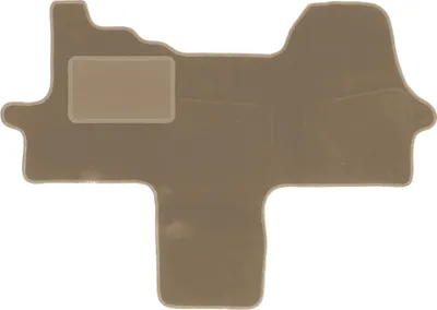 Immagine prodotto di Tappetino conducente in velluto beige compatibile con Fiat Ducato IV (2014 -, furgone) – con fissaggi – su misura